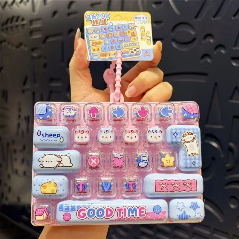 【ZLMO】アニマル ミニキーボード キーホルダー｜26キーデザイン