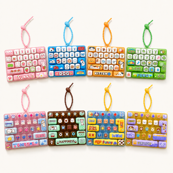 【ZLMO】アニマル ミニキーボード キーホルダー｜26キーデザイン