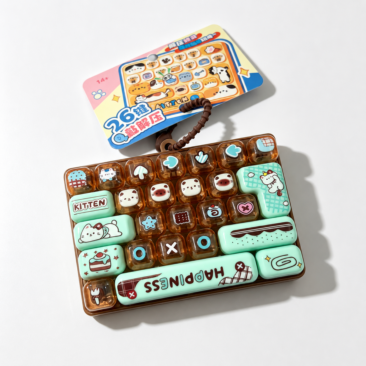 【ZLMO】アニマル ミニキーボード キーホルダー｜26キーデザイン